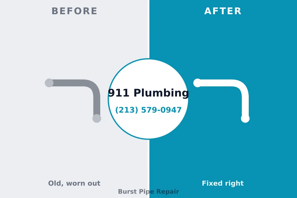 Before and after: plumbing company Chouteau, OK